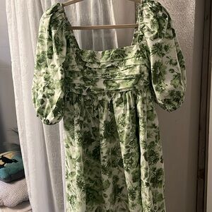 Abercrombie & fitch puffed sleeve dress